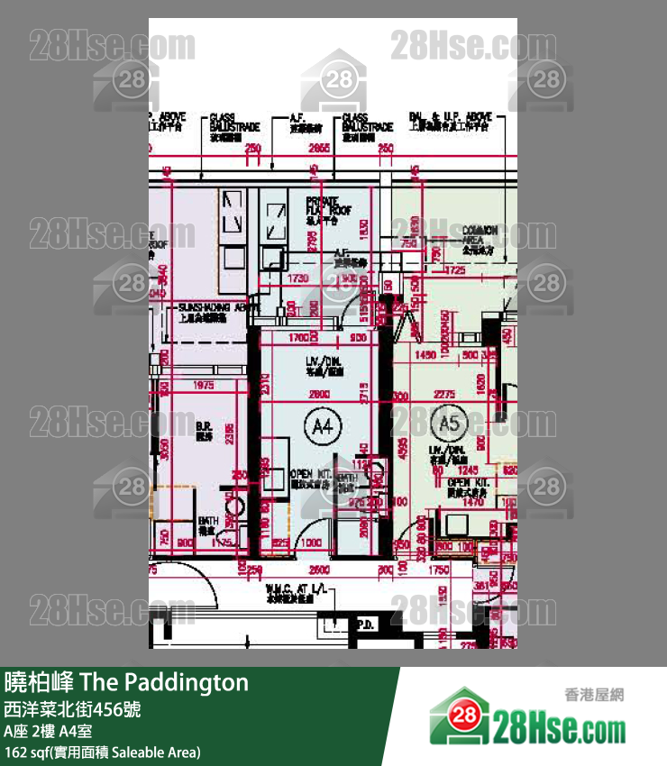 曉柏峰 A座2樓 A4室 平面圖