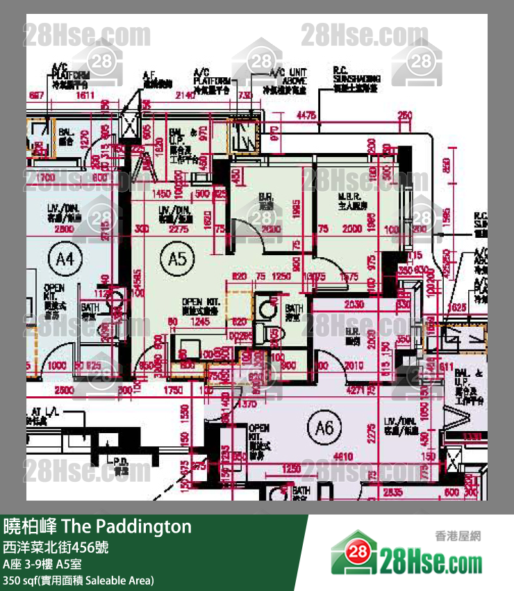 曉柏峰 A座3樓 A5室 平面圖