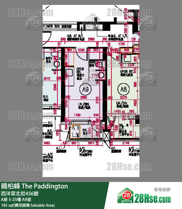 The Paddington Unit FloorPlan (Provided by 28Hse)