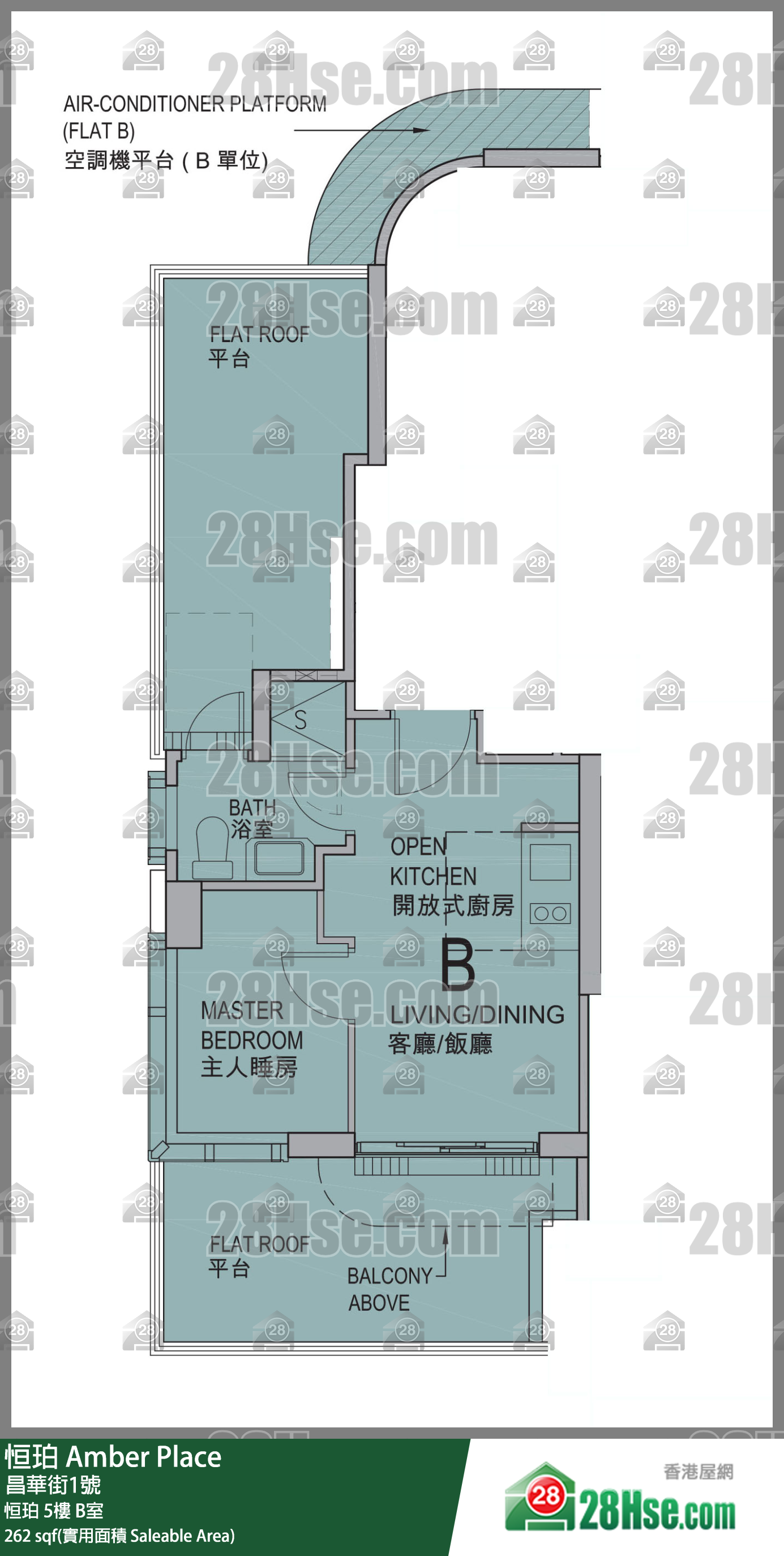 恒珀 恒珀5楼 B室 平面图