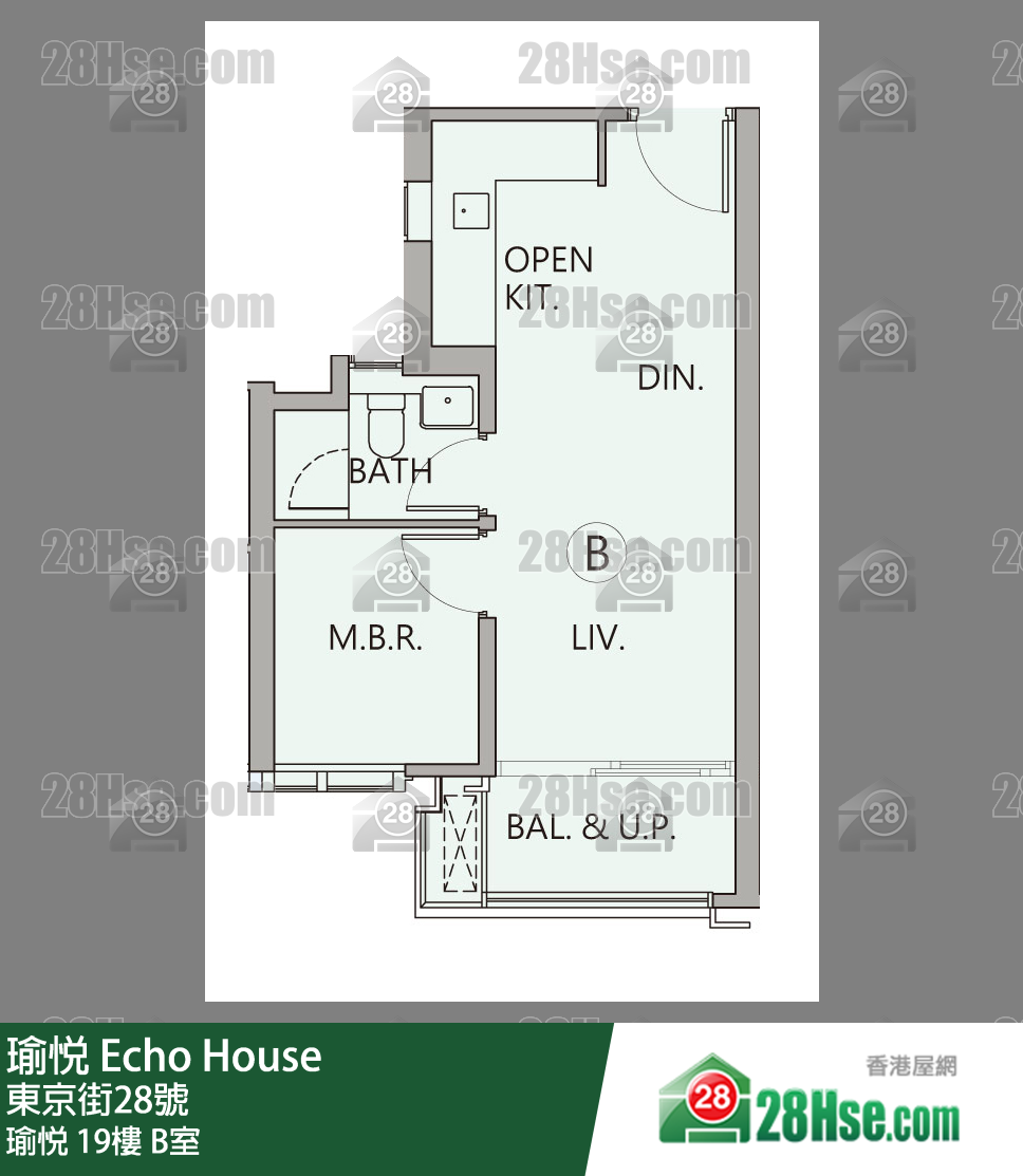 瑜悅 瑜悅 19樓 B室 平面圖