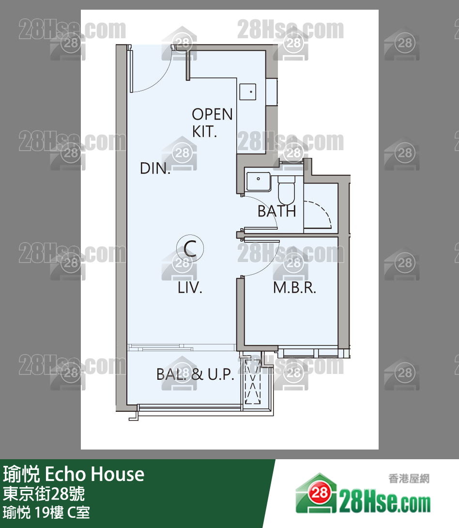 瑜悅 瑜悅 19樓 C室 平面圖