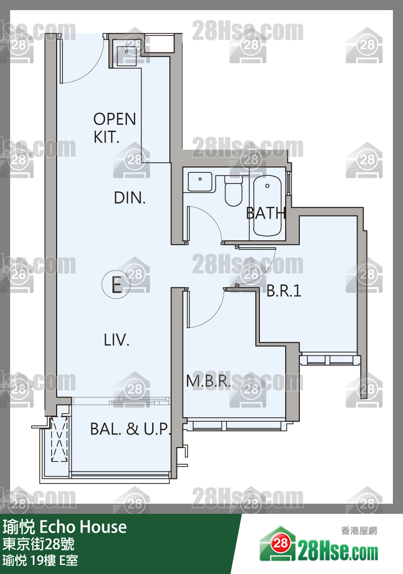 瑜悅 瑜悅 19樓 E室 平面圖