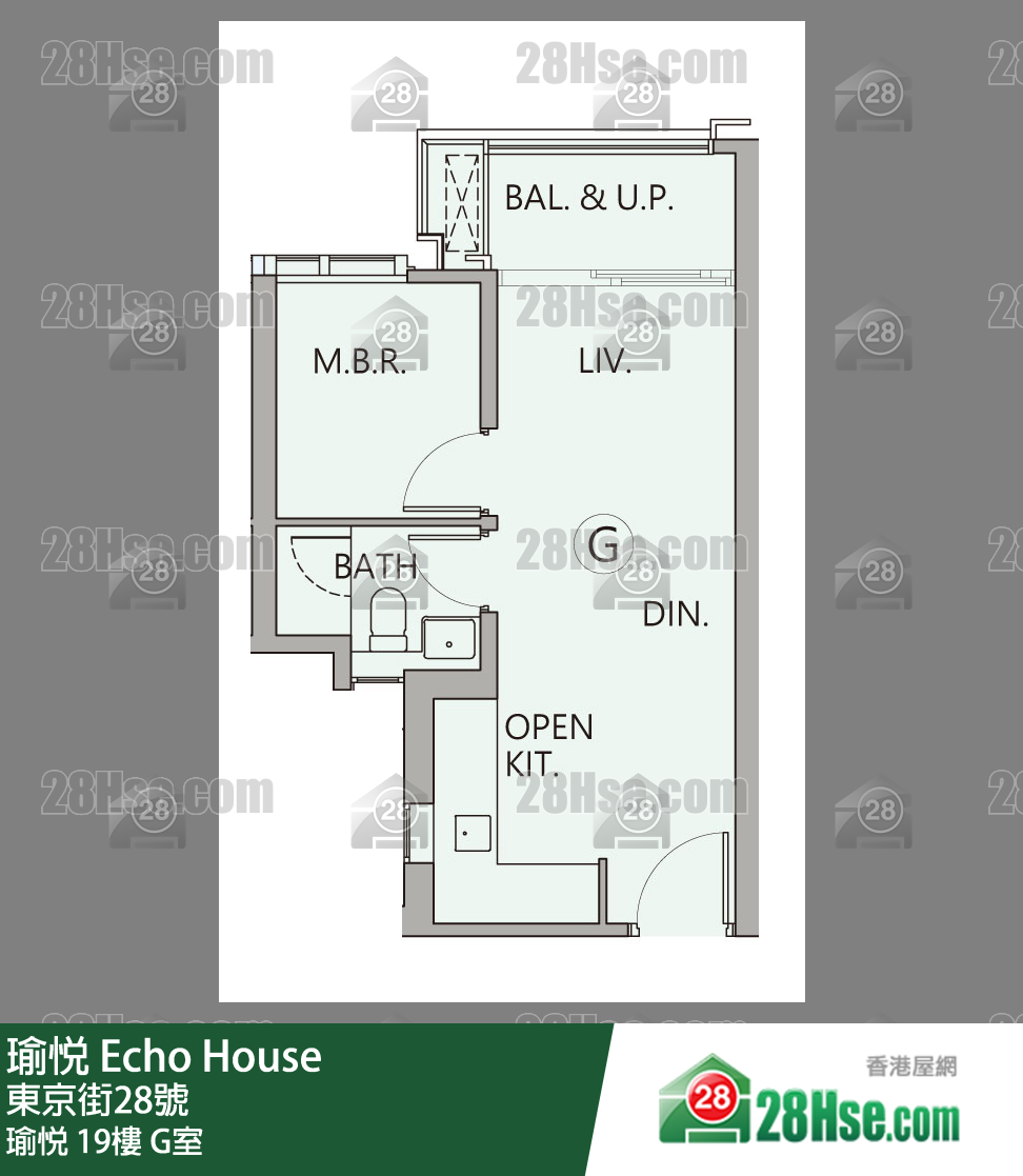 瑜悅 瑜悅 19樓 G室 平面圖