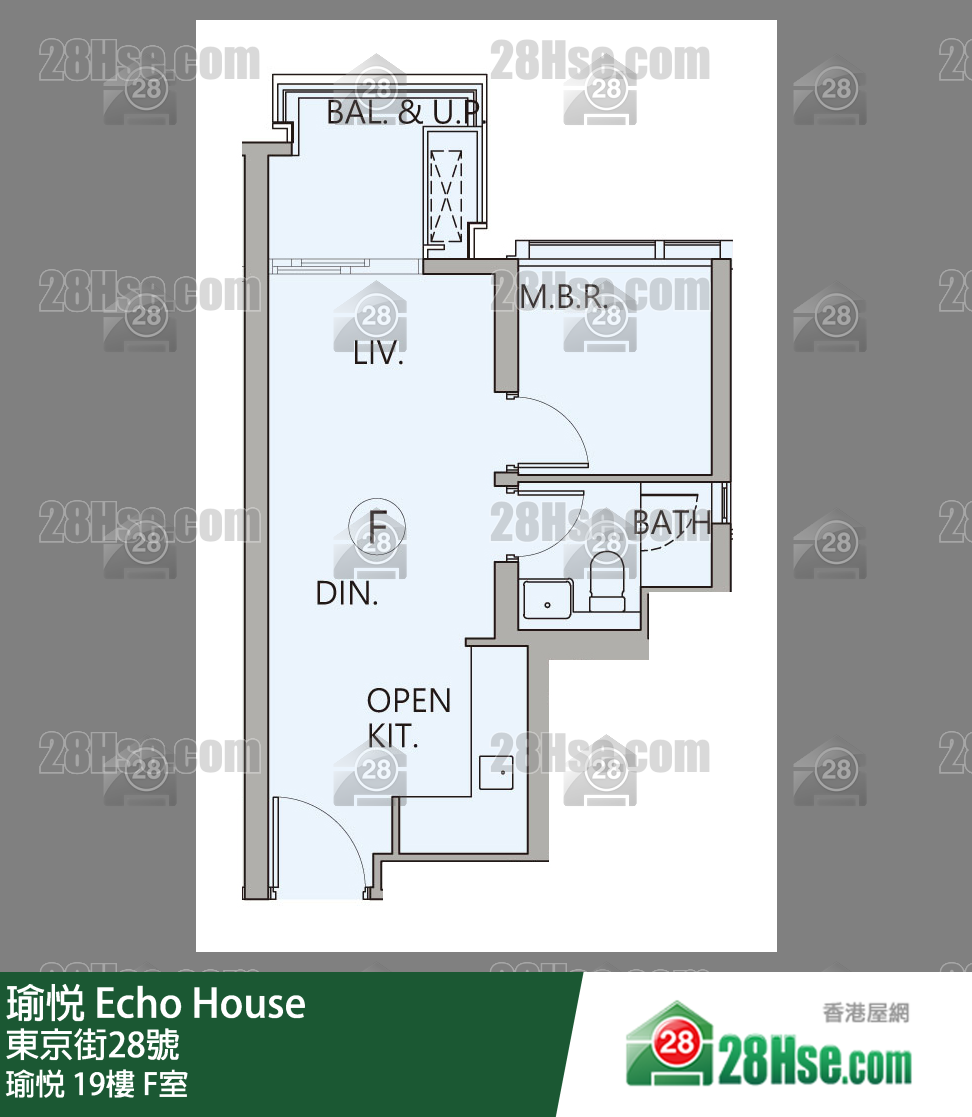 瑜悅 瑜悅 19樓 F室 平面圖