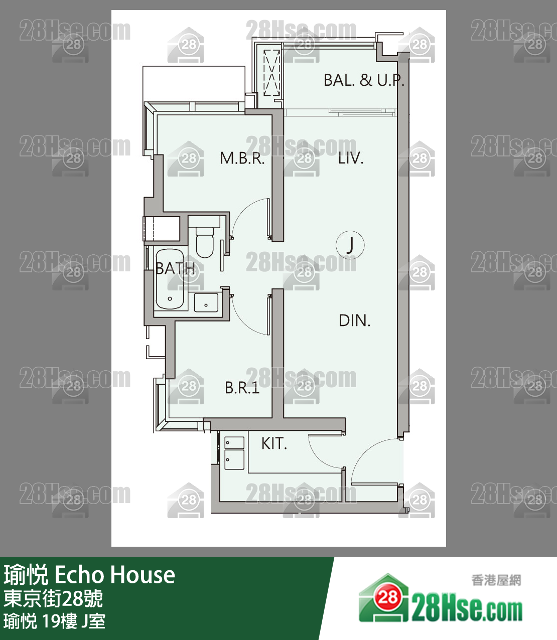 瑜悦 瑜悦 19楼 J室 平面图