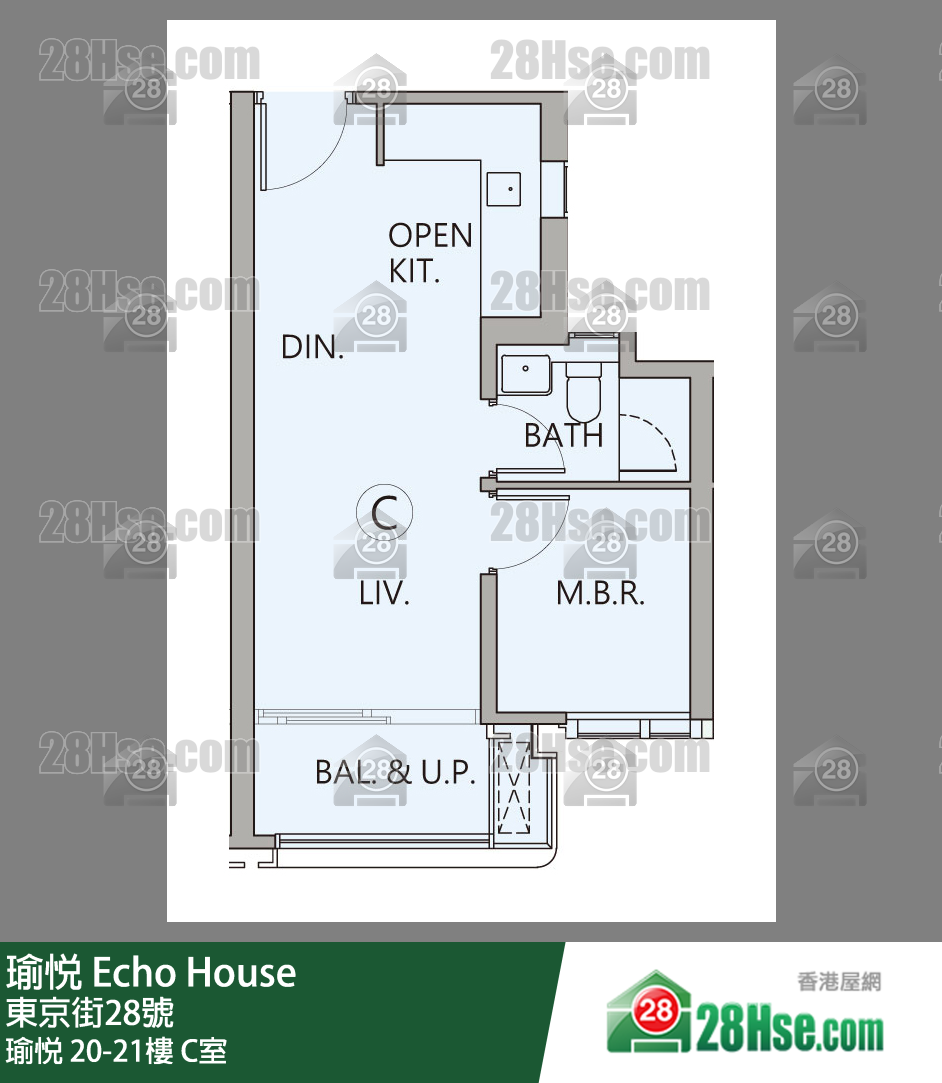 瑜悅 瑜悅 21樓 C室 平面圖