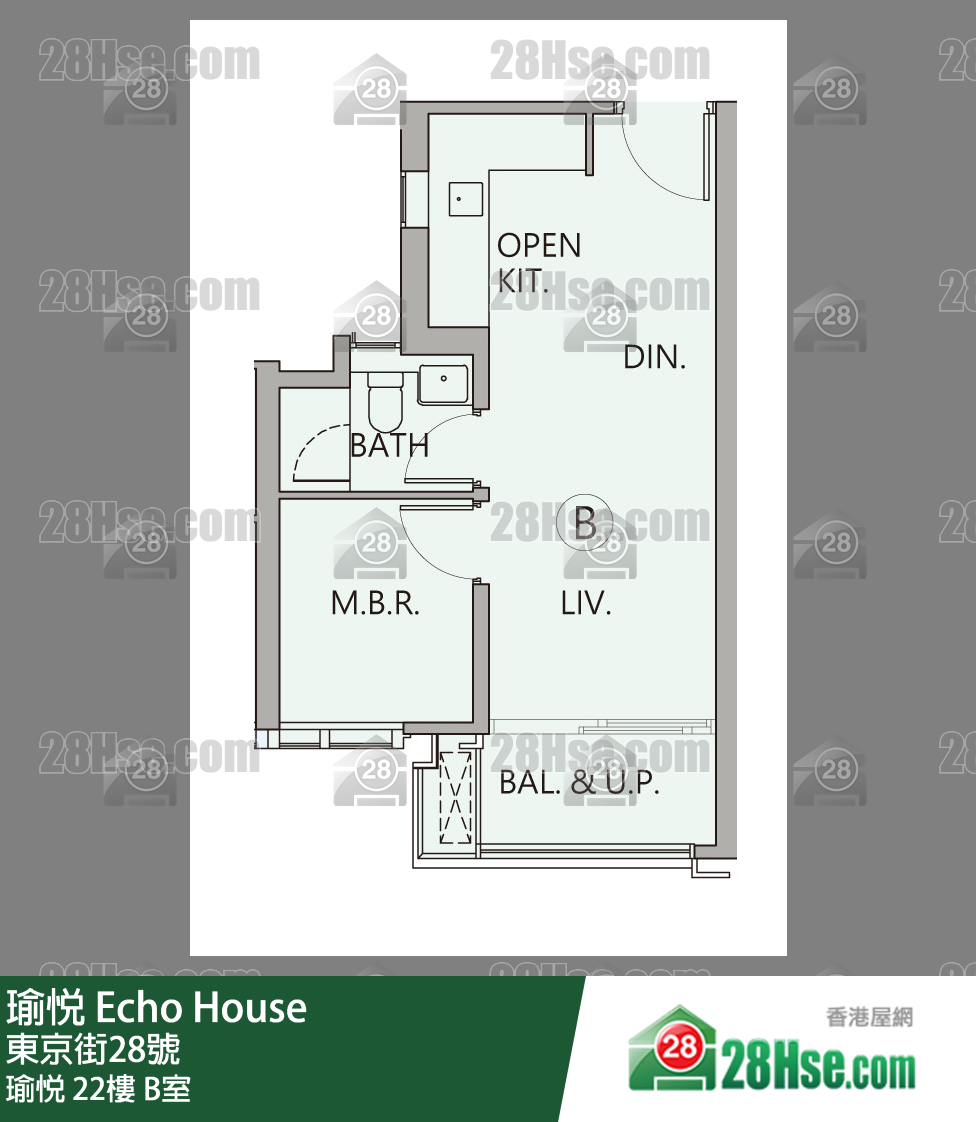 瑜悅 瑜悅 22樓 B室 平面圖