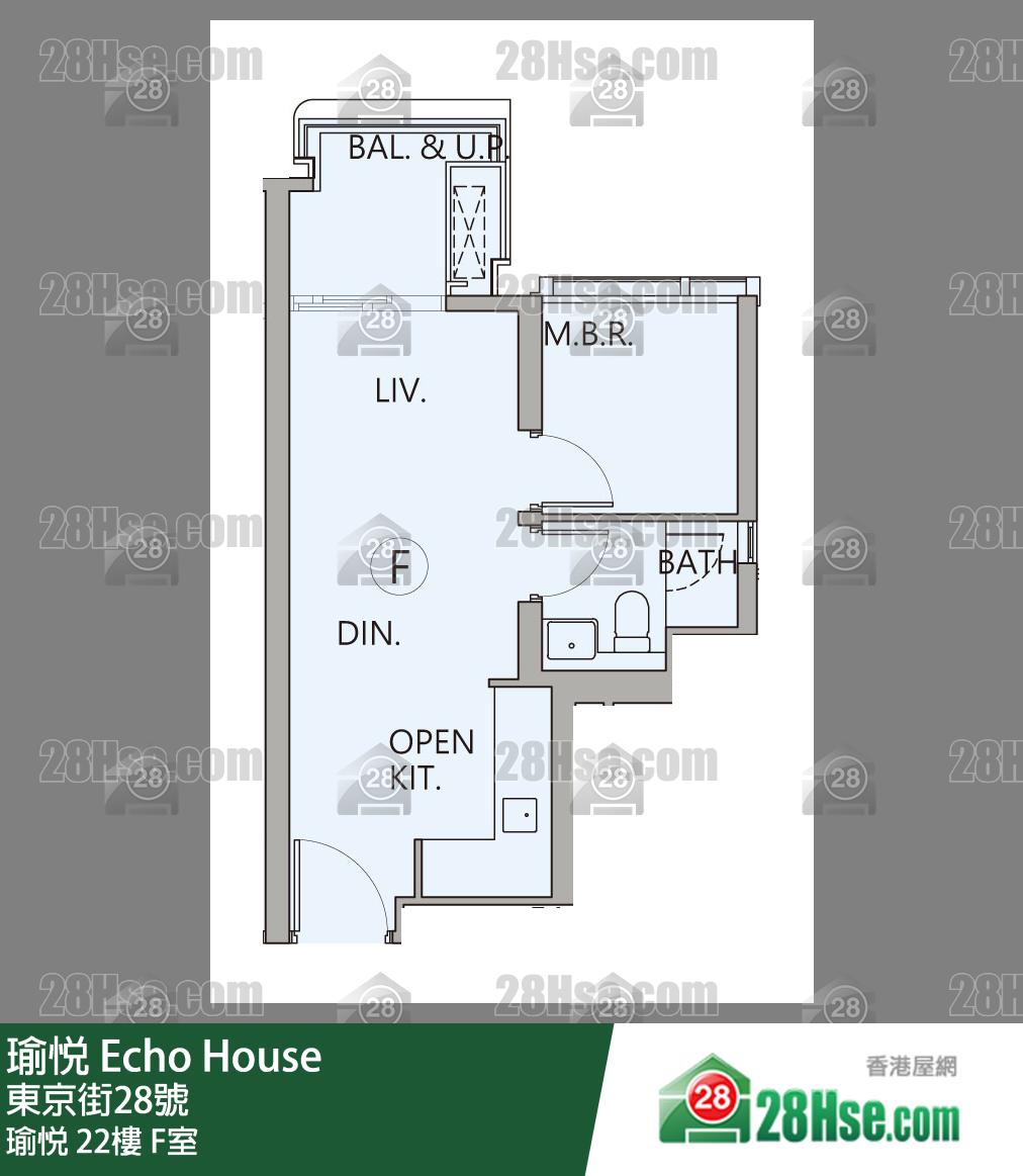 瑜悦 瑜悦 22楼 F室 平面图
