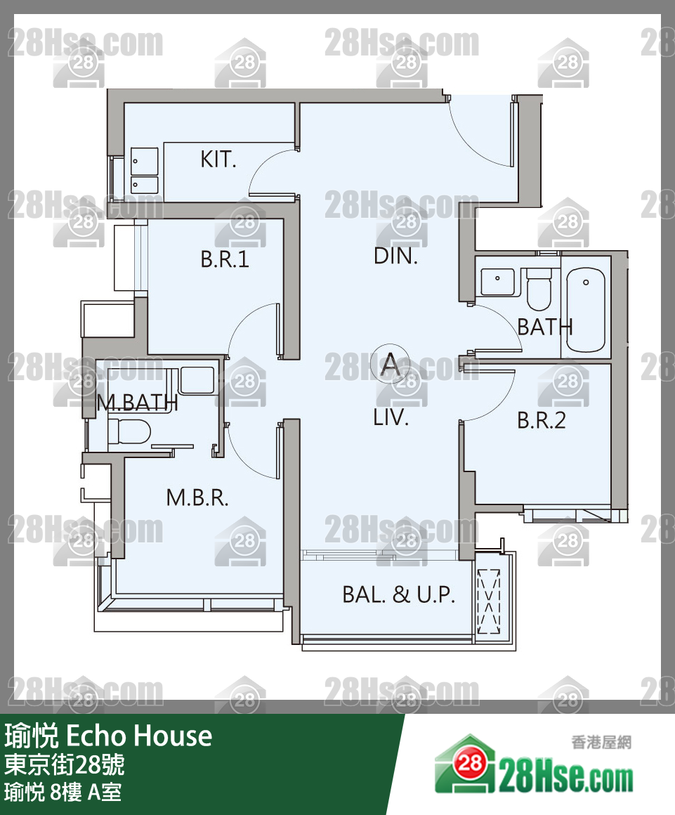 瑜悅 瑜悅 8樓 A室 平面圖