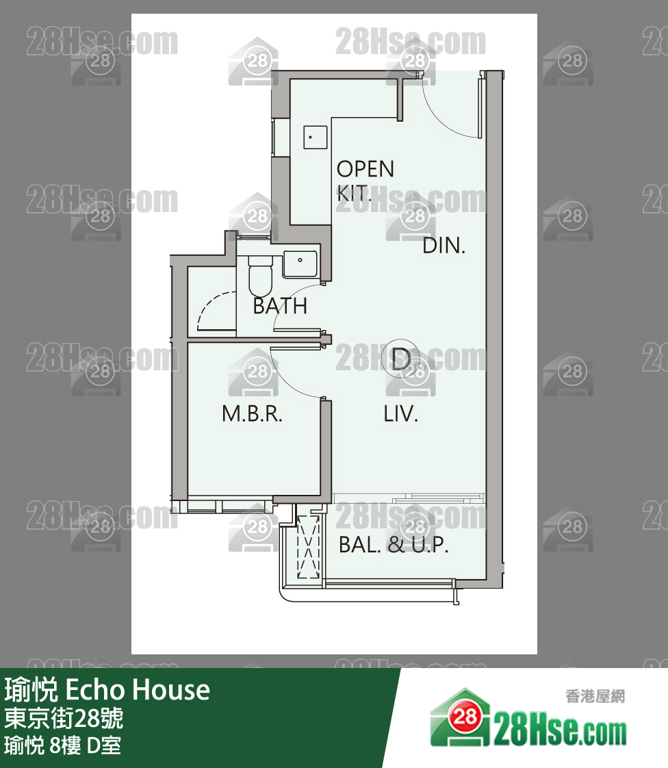 瑜悅 瑜悅 8樓 D室 平面圖