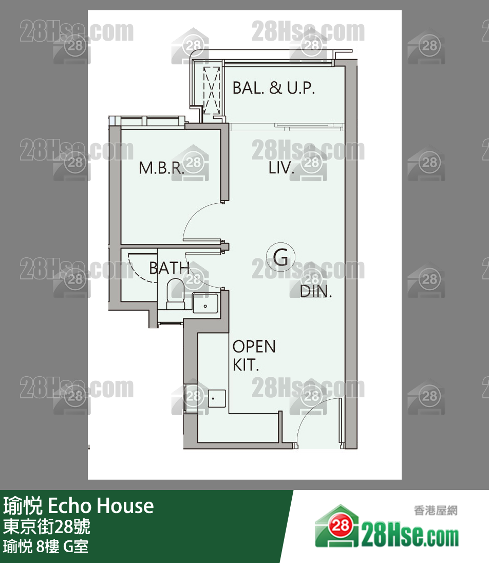 瑜悅 瑜悅 8樓 G室 平面圖