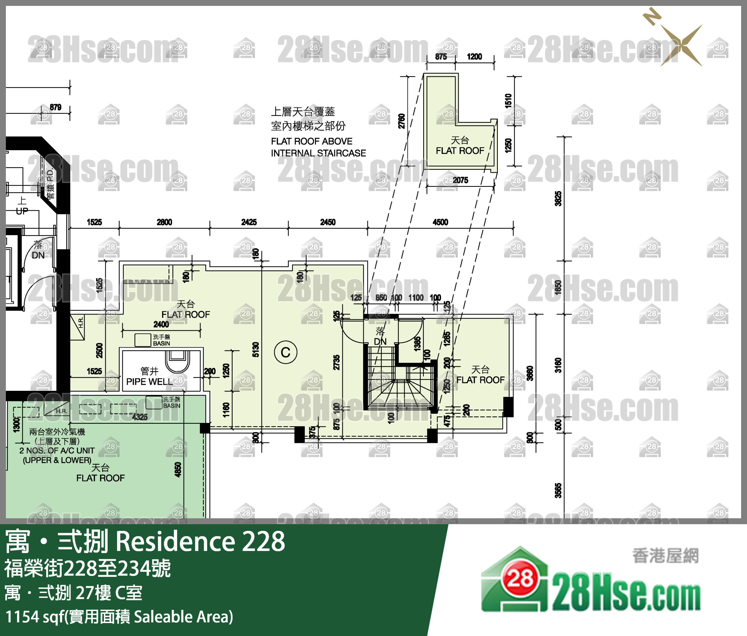 寓弍捌 寓．弍捌27楼 C室 平面图