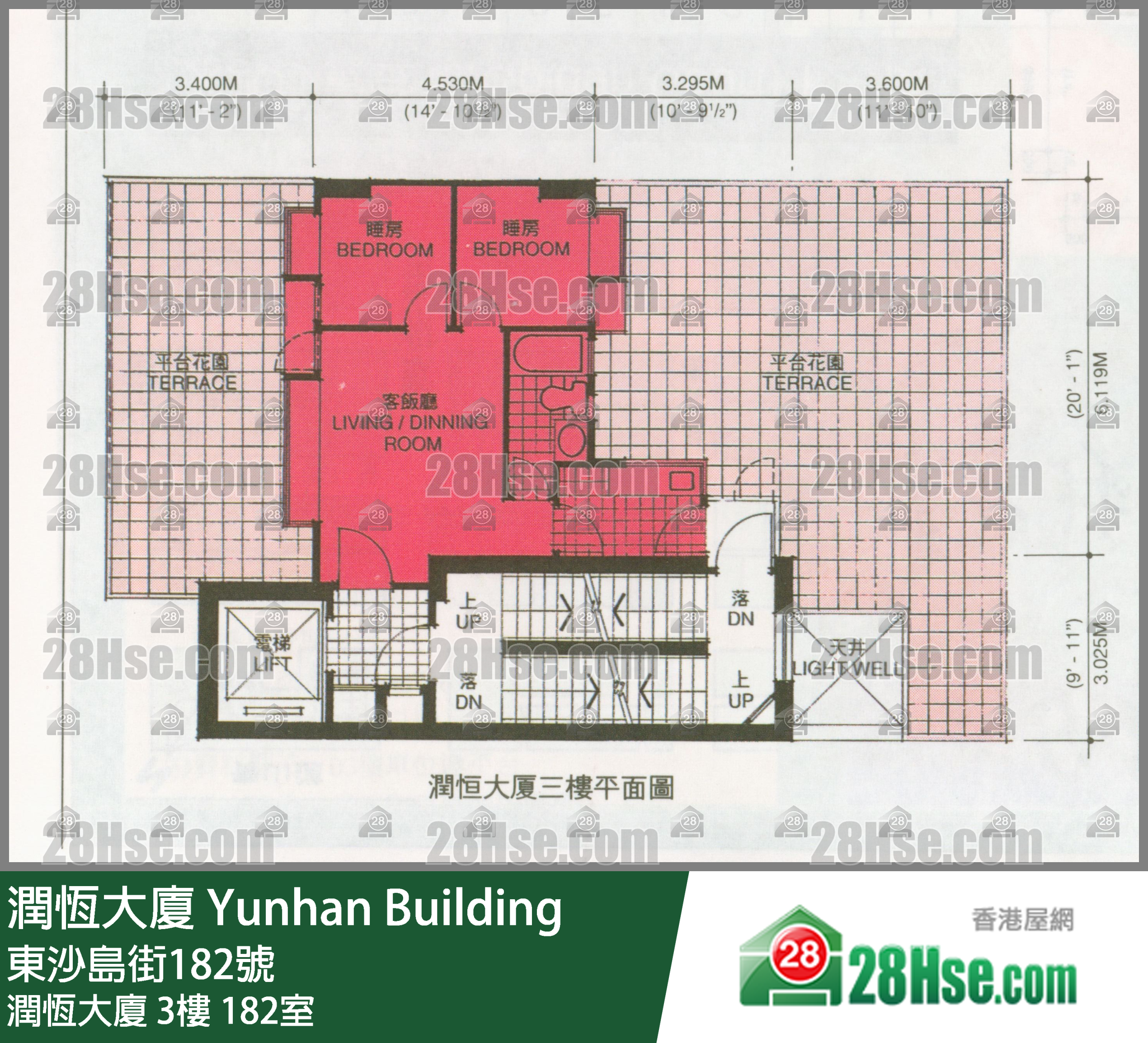 潤恆大廈 潤恆大廈3樓 182室 平面圖