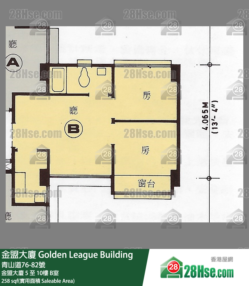 金盟大厦 金盟大厦 5楼 B室 平面图