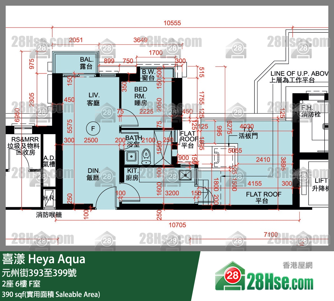 喜漾 2座6樓 F室 平面圖