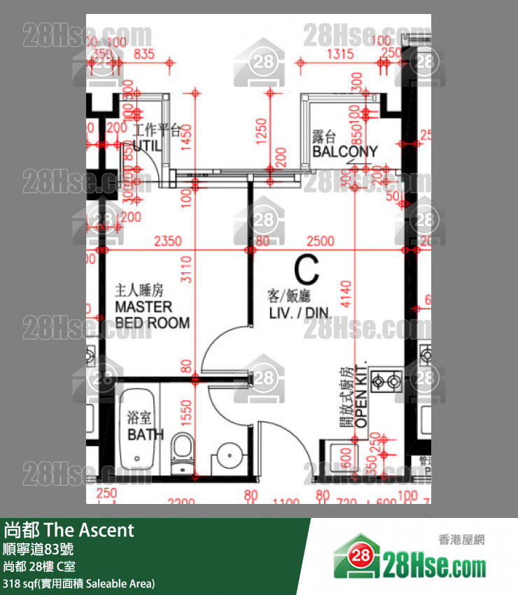 尚都 尚都 28樓 C室 平面圖