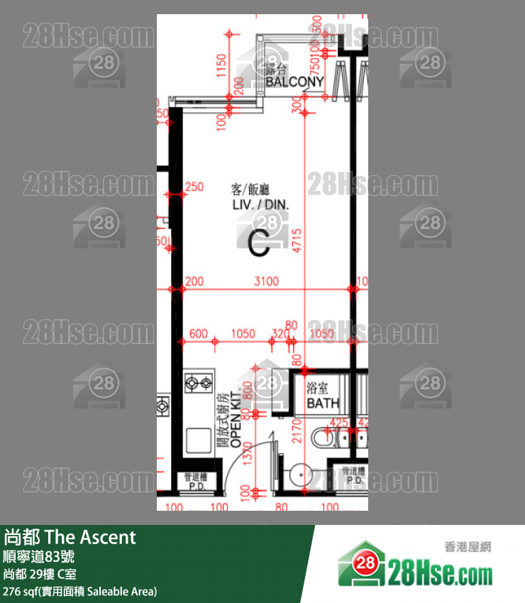 尚都 尚都 29樓 C室 平面圖
