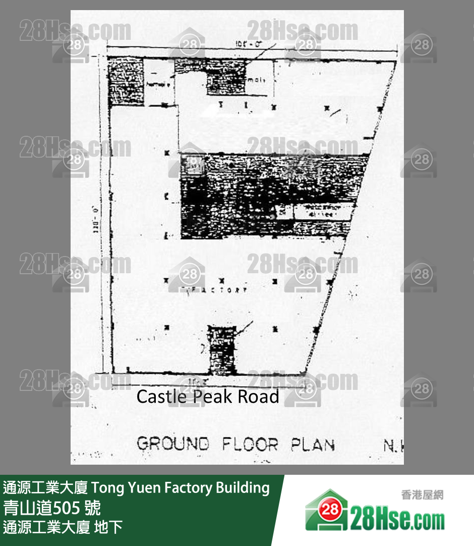 通源工业大厦 地下 平面图