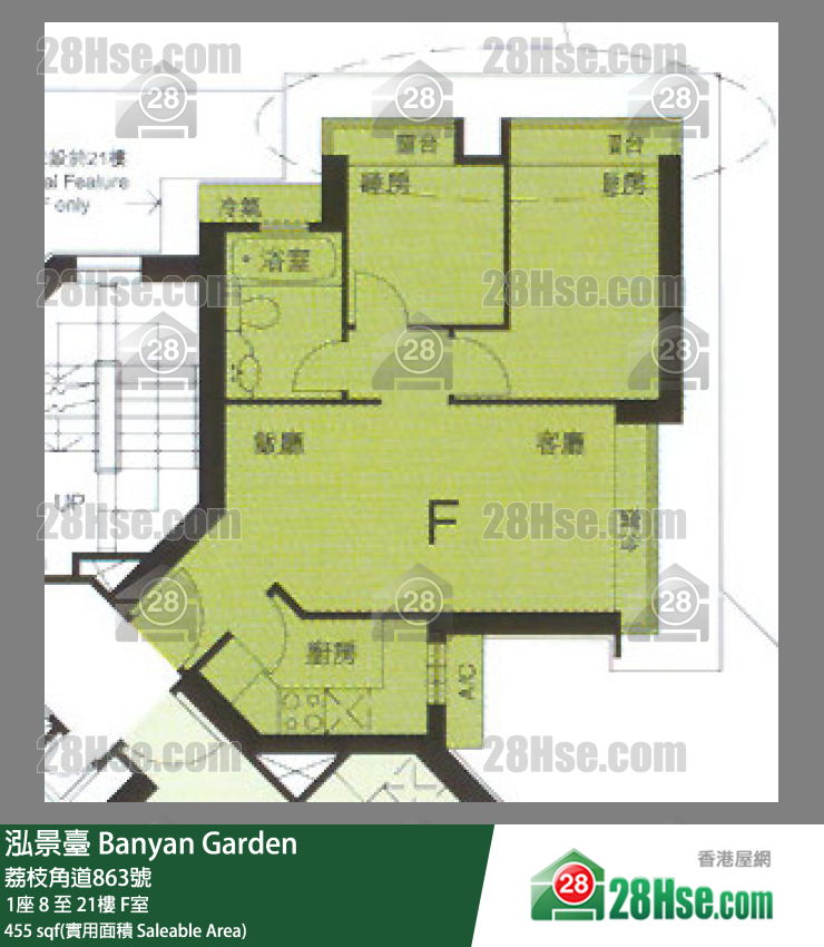 泓景台 单位平面图(由 28Hse 提供)