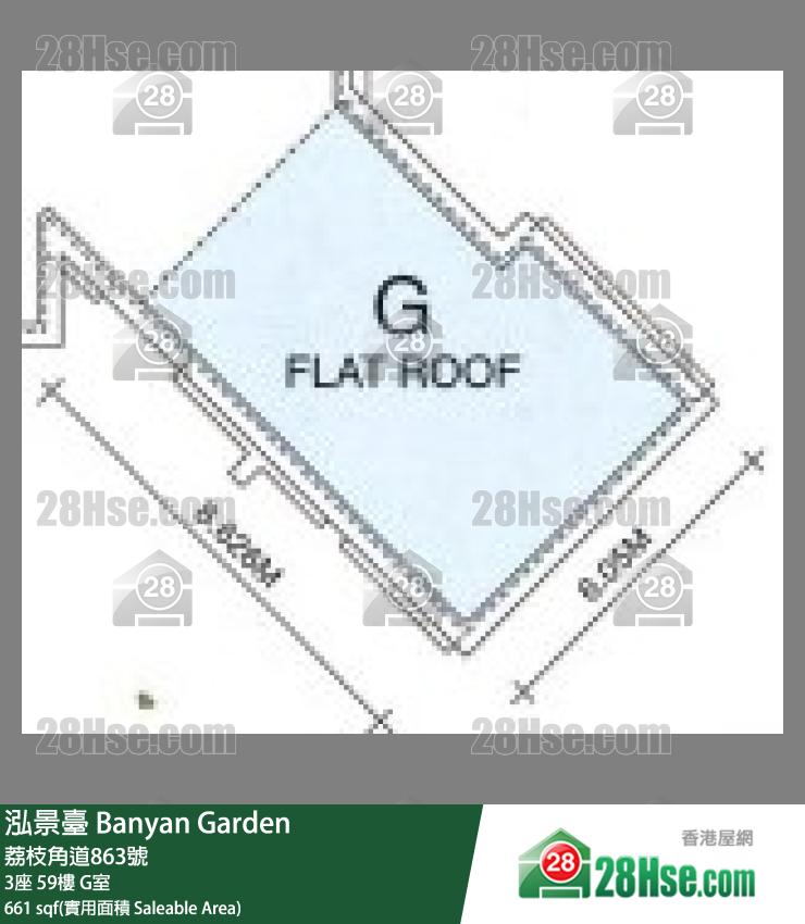 泓景台 3座59楼 G室 平面图