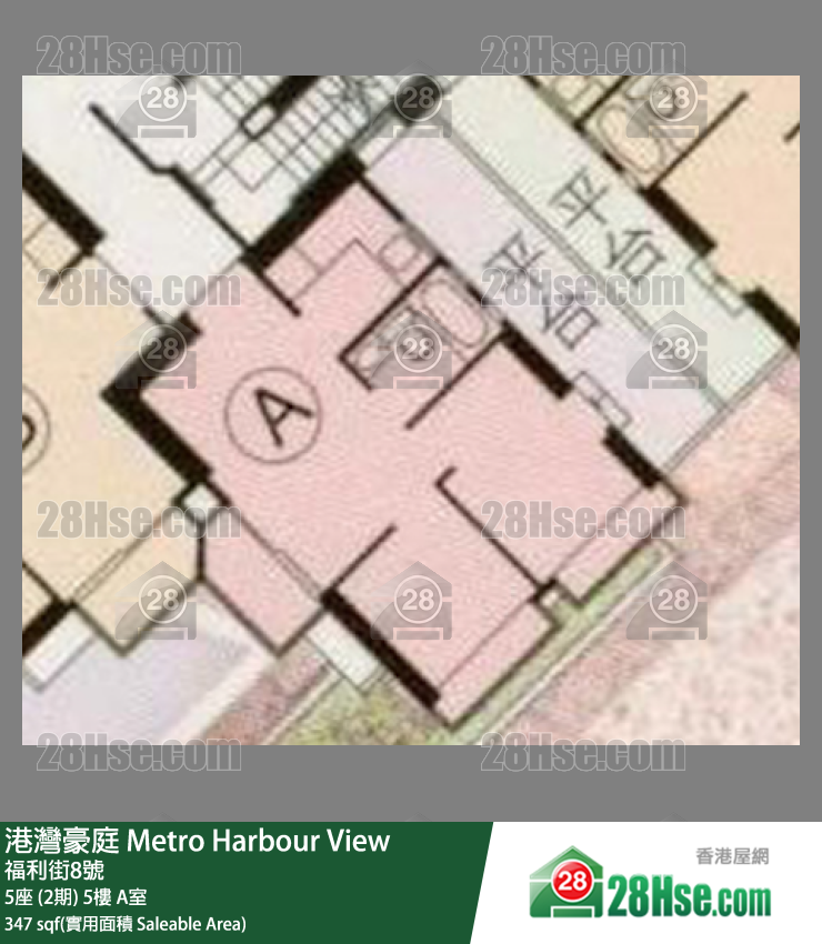 港灣豪庭 5座 (2期) 5樓 A室 平面圖