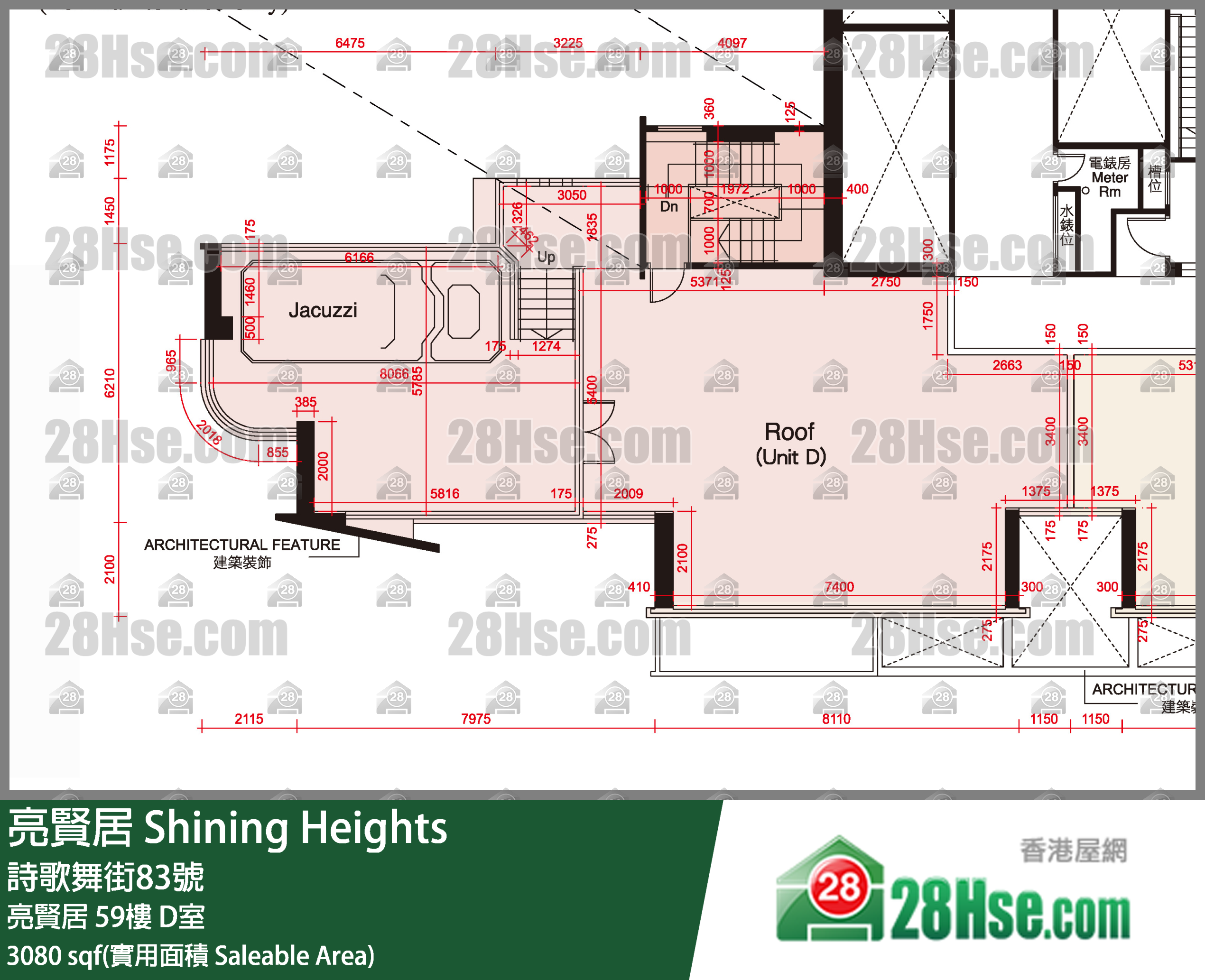 亮贤居 亮贤居 59楼 D室 平面图