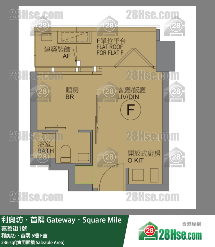 利奥坊首隅 利奥坊．首隅5楼 F室 平面图