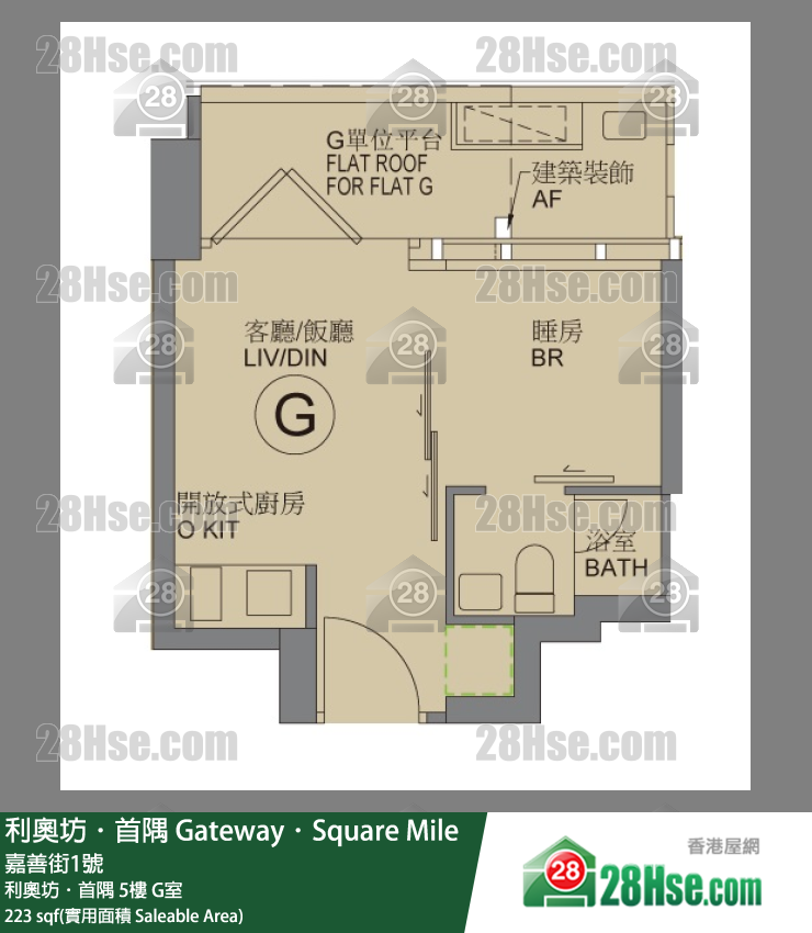 利奥坊首隅 利奥坊．首隅5楼 G室 平面图