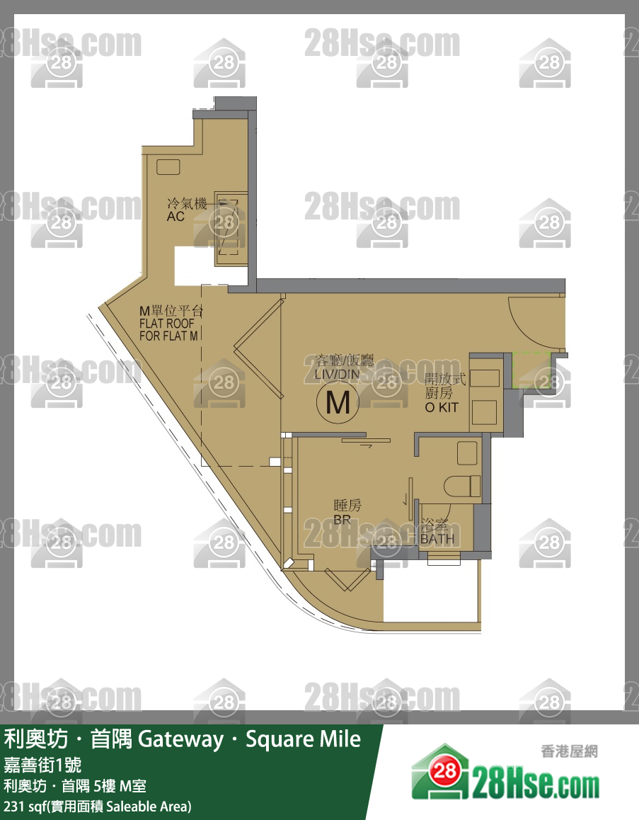 利奧坊首隅 利奧坊．首隅5樓 M室 平面圖