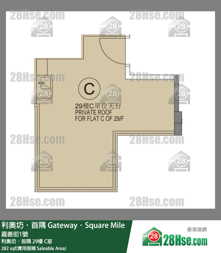 Gateway Square Mile Unit FloorPlan (Provided by 28Hse)