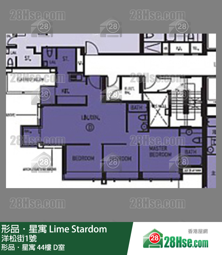 形品星寓 形品．星寓44樓 D室 平面圖