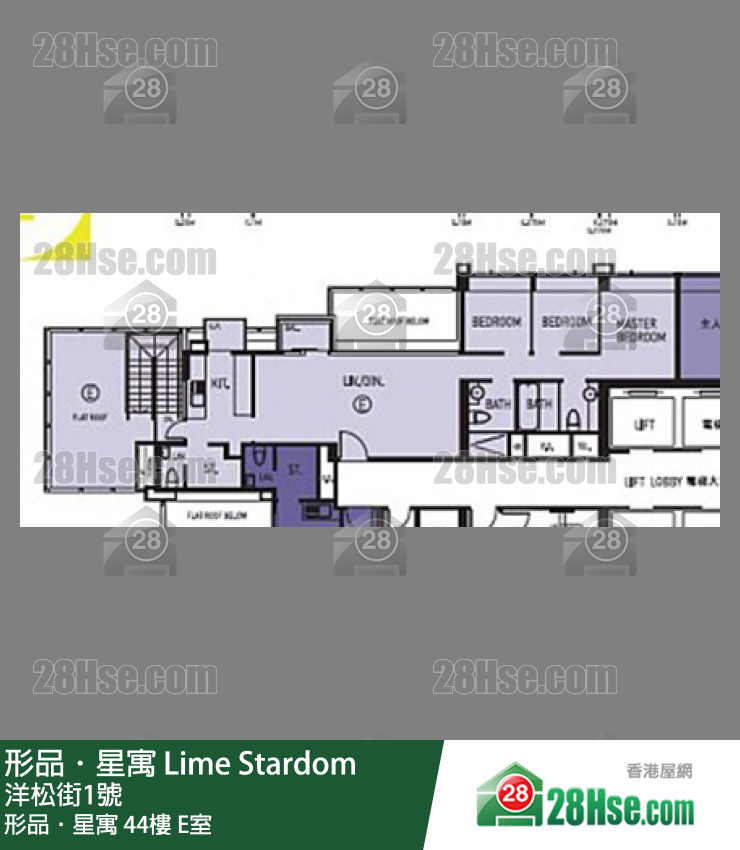 形品星寓 形品．星寓 44樓 E室 平面圖