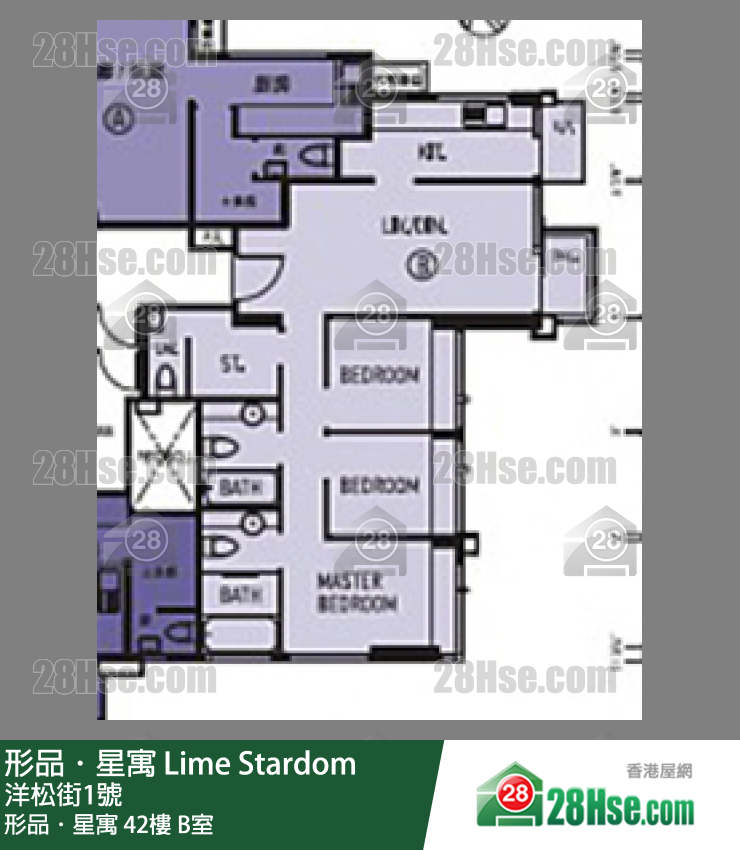 形品星寓 形品．星寓42樓 B室 平面圖