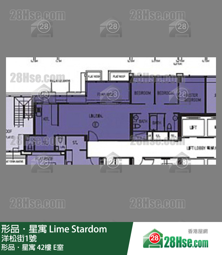 形品星寓 形品．星寓42樓 E室 平面圖