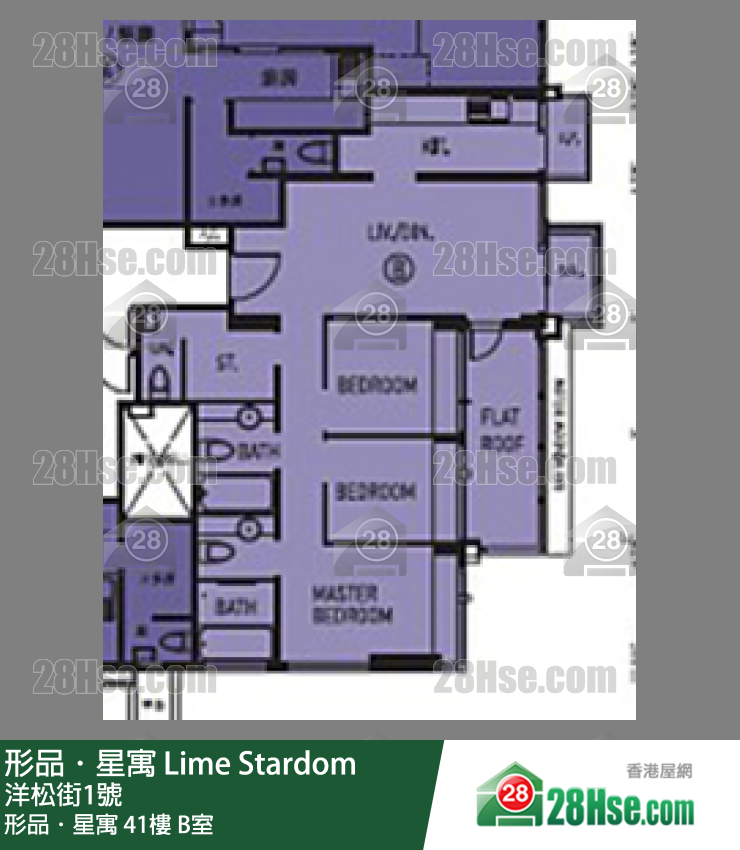 形品星寓 形品．星寓41楼 B室 平面图