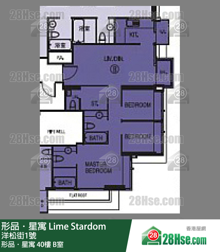形品星寓 形品．星寓 40楼 B室 平面图