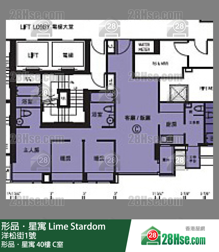 形品星寓 形品．星寓 40樓 C室 平面圖