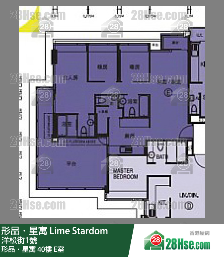 形品星寓 形品．星寓40楼 E室 平面图