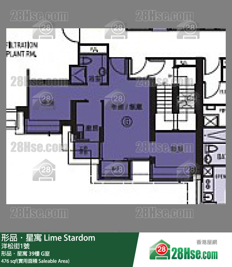 形品星寓 形品．星寓39樓 G室 平面圖