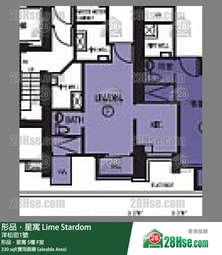 形品星寓 形品．星寓5樓 F室 平面圖