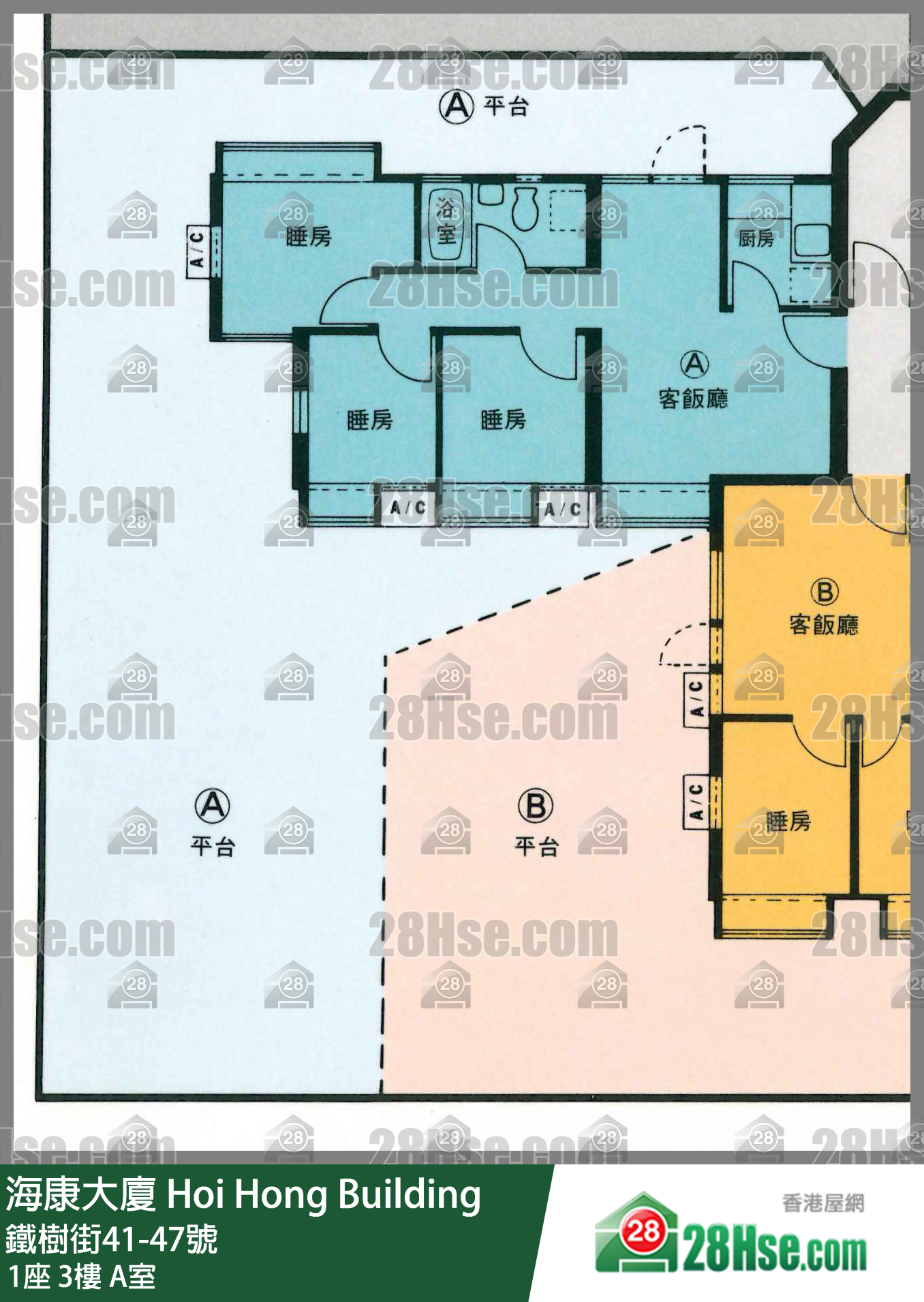海康大厦 1座3楼 A室 平面图