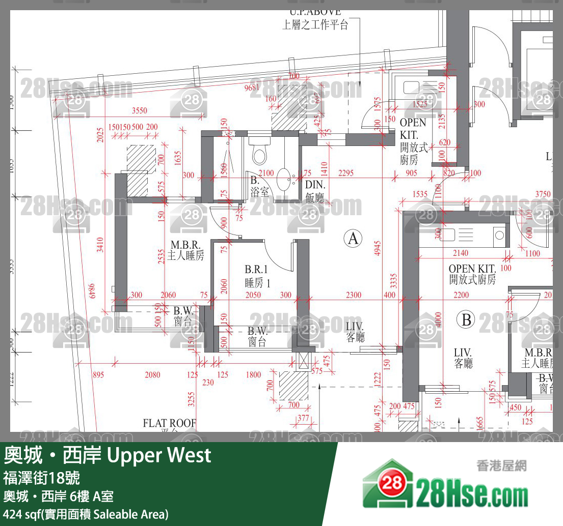 奧城西岸 奧城‧西岸6樓 A室 平面圖