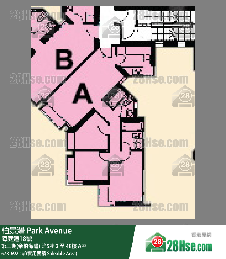 柏景灣 第二期(帝柏海灣)第5座37樓 A室 平面圖
