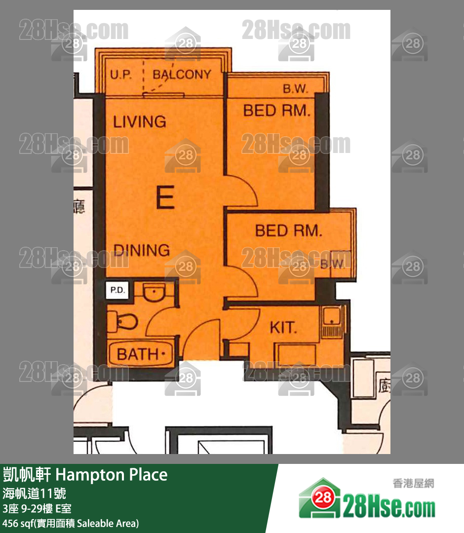 凱帆軒 3座17樓 E室 平面圖