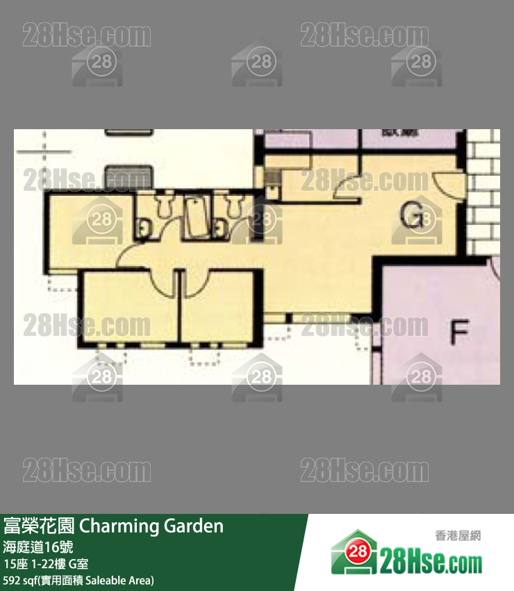 富榮花園 15座10樓 G室 平面圖