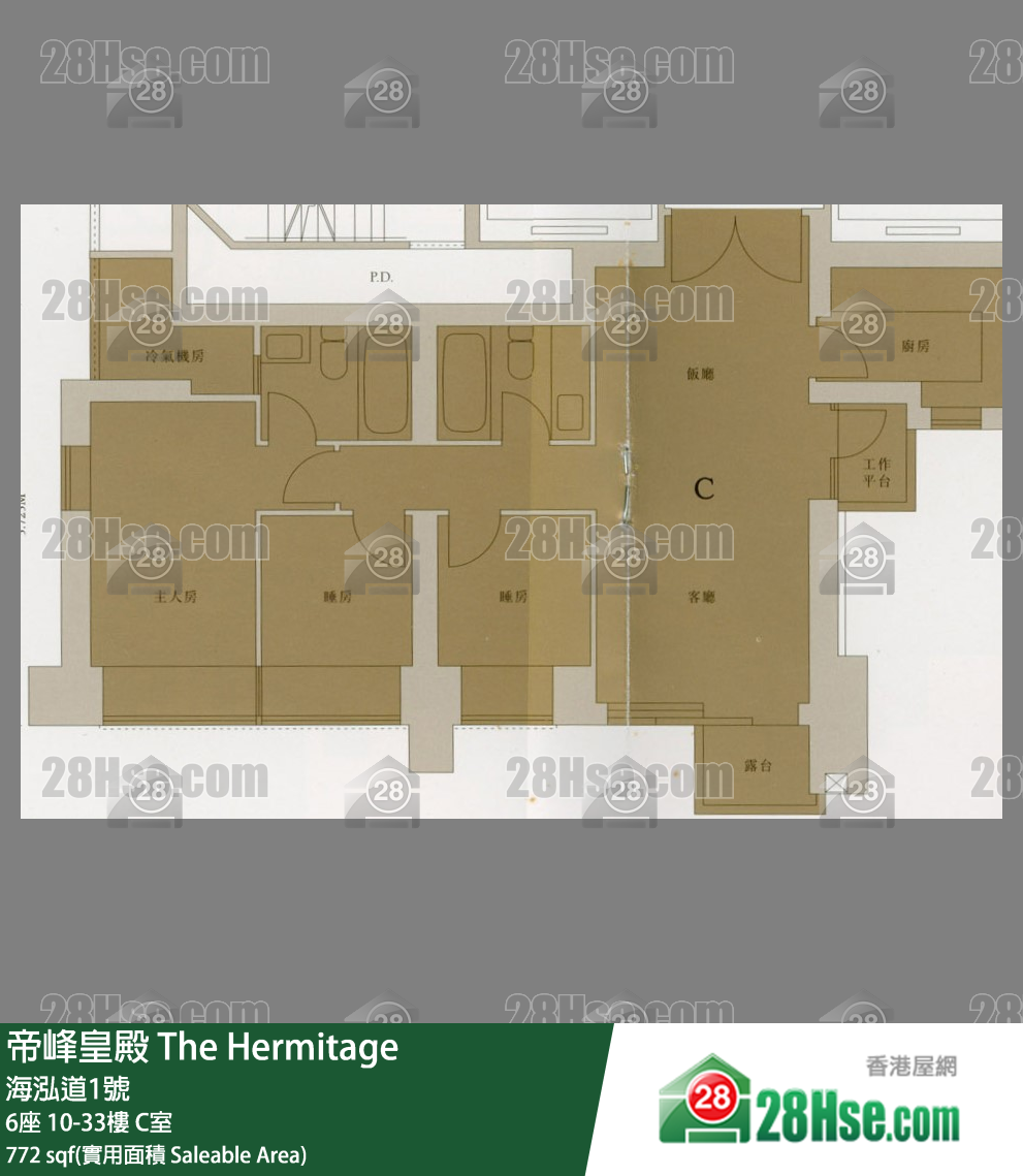 帝峰皇殿 6座 16樓 C室 平面圖