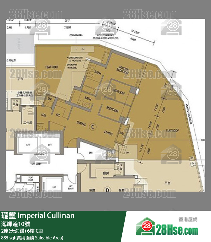 瓏壐 2座(天海鑽)6樓 C室 平面圖