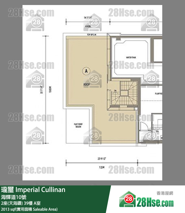 瓏壐 2座(天海鑽)39樓 A室 平面圖