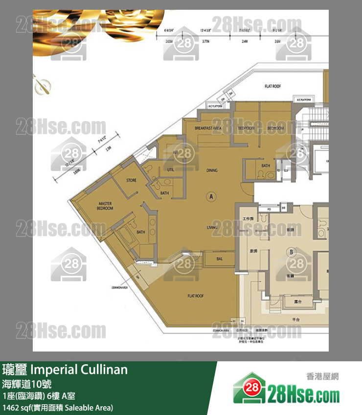 珑壐 1座(临海钻) 6楼 A室 平面图